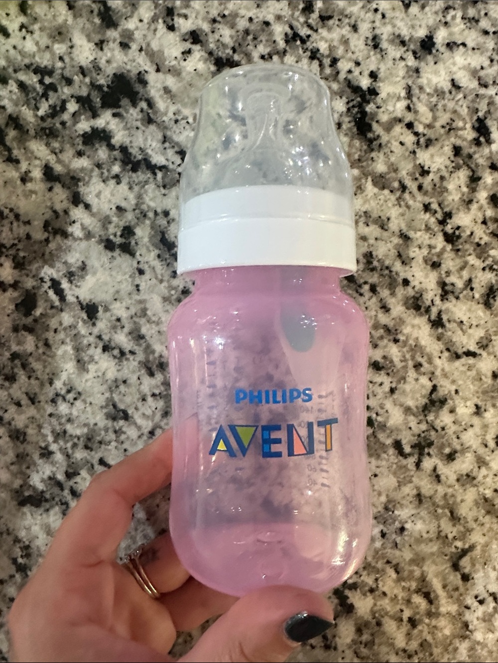 Pink Baby Feeding Bottle - BPA-Free